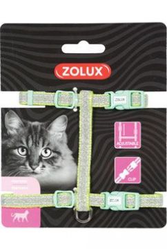 Postroj kočka SHINY nylon zelený
