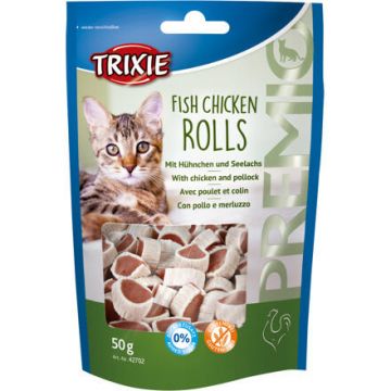 Premio ROLLS Light - rolky kuře - treska 50g TRIXIE