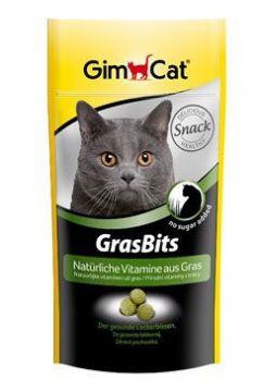 Gimpet kočka GRAS BITS tabl. s kočičí trávou 40g
