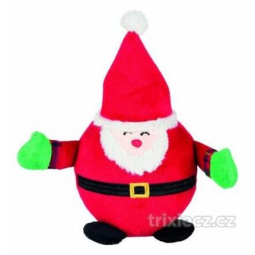 Vánoční kulaté figurky SANTA CLAUS, TUČNÁK, SNĚHULÁK 18 cm