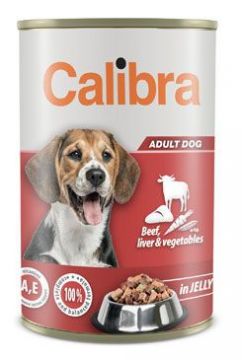 Calibra Dog konz.Beef,liver&veget. in jelly 1240g NEW