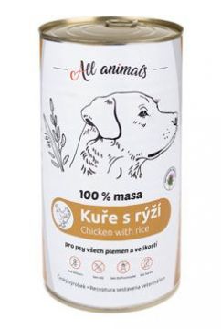 All Animals DOG kuřecí mleté s rýží 1200g