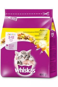 Whiskas Dry Junior s kuřecím masem 800g