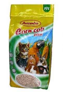Avicentra kukuřičná podestýlka 10l hrubá