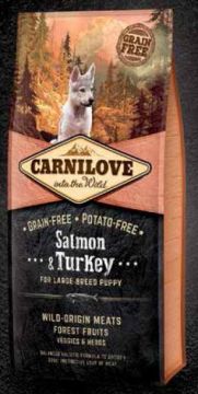 Carnilove Dog Salmon & Turkey for LB Puppies 12kg