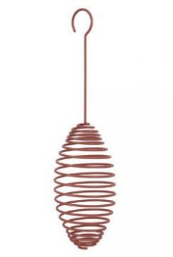 Krmítko venk.SPIRAL na loj.koule kov červená15cm Zolux