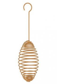 Krmítko venk.SPIRAL na loj.koule kov oranžová15cmZolux