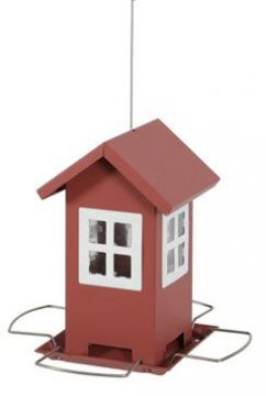 Budka krmítko HOUSE kov červená Zolux