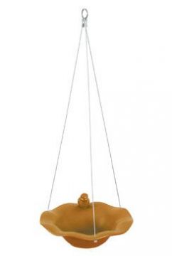 Pítko keramické s dekorací oranžové pro ptáky Zolux