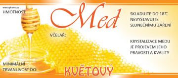 Etikety samolepící na MINI sklenice motiv PLÁSTEV