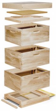 Včelí úl LN 3x1/1 (3x nást., dno Varr., víko)