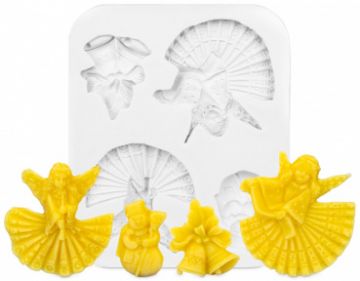 Forma silikonová BE-EQ® 4 Vánoční dekorace 6 cm