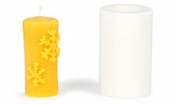 Forma silikonová BE-EQ® Válec s vločkami 10,5 cm