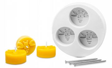 Forma silikonová BE-EQ® 3 Včelky čajová svíčka 1,7