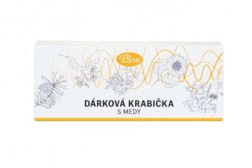 Dárková krabička s medy - akátový, lipový a lesní