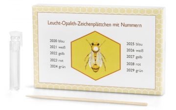 Opalitové značky s čísly a lepidlem