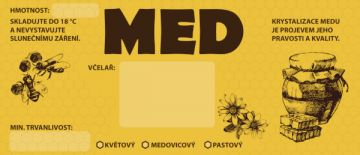 Etikety samolepící na sklenice ŽLUTÁ 100ks