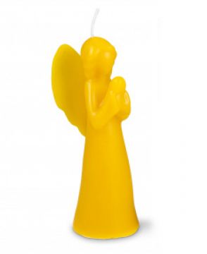 Svíčka z včelího vosku Anděl modlící se 12 x 4 cm