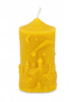 Svíčka z včelího vosku Ván. vesnice 9,5 x 4,5 cm