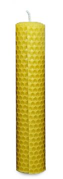 Svíčka motaná 150 x 30 mm přírodní žlutá