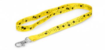 Šňůrka na klíče s motivem včel Včelí plást