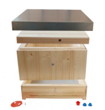 Včelí úl 39x24 (1x nást., dno Varr., 2x víko) 2 cm