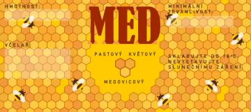 Etikety samolepící na sklenice motiv VČELIČKY