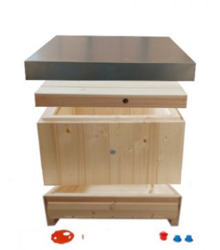 Včelí úl 39x24 (1x nást., dno pev., 2x víko) vlna