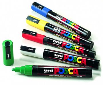 Barva na značení včelích matek tužka POSCA zelená