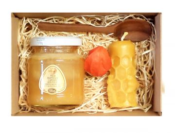 Dárek s lipovým medem 170g a lžičkou