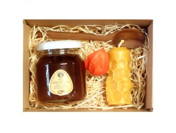 Dárek s lesním medem 170g a lžičkou