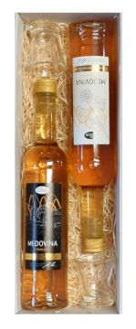 Dárek se skleničky, Potštejnskou a lesní medovinou