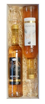 Dárek se skleničky, Potštejnskou a slun. medovinou