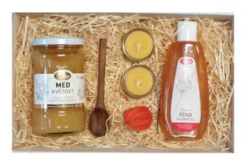 Dárek s pěnou do koupele a lipovým medem 500g