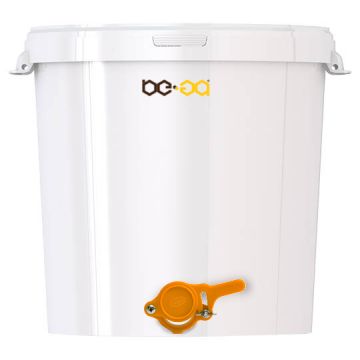 Stáčecí nádoba BE-EQ® plastová 40 kg bílá/žlutá