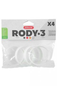 Komponenty Rody 3-spojovací kroužek bílý 4ks