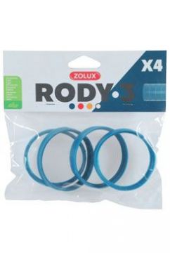 Komponenty Rody 3-spojovací kroužek modrý 4ks