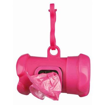 Pouzdro plast +sáčky na psí exkrementy KOSTsášek 15ks M