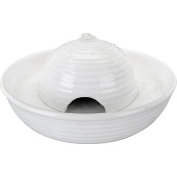 Pítko fontána VITAL FLOW MINI, keramická 0,8 l šedo/bílé