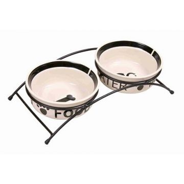 Set keramických misek se stojánkem 2 x 0,6 l/15 cm