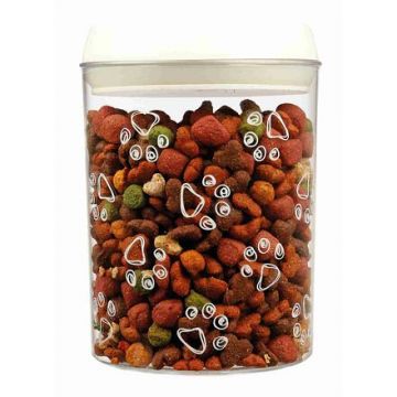 Plastový zásobník na krmivo a pamlsky 1,5l/12x17,5cm transpa