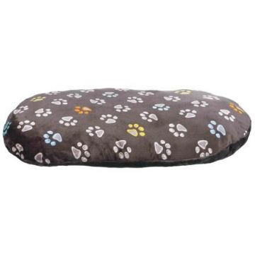 Oválný polštář JIMMY 95 x 60 cm šedý s tlapkami