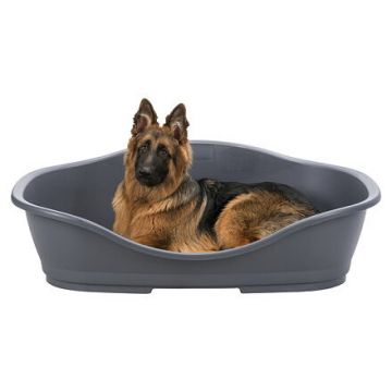 Plastový pelech Sleeper č. 1 s větráním 45/56 cm tmavě šedý