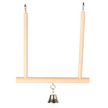 Dřevěná houpačka se zvonkem 12x13cm TRIXIE