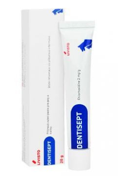 Dentisept 2mg/g pasta pro psy a kočky 20g