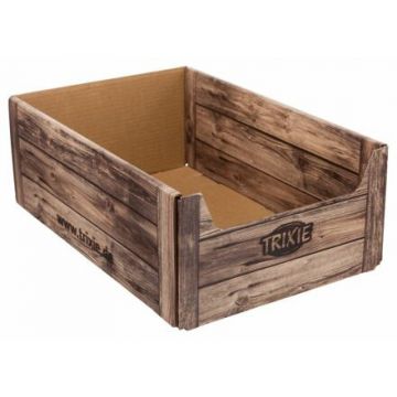 Bedýnka do stojanu, karton v designu dřeva, 31 × 16.4 × 45 cm