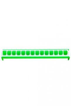 Krmítko pro slepice žlabové 50cm zelené, plast
