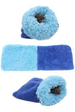 Spací pytel 3v1 tm.modrá/sv.modrá de luxe XS křeček