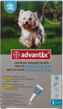 Advantix Spot On 1x1ml pro psy 4-10kg (1 pipeta)