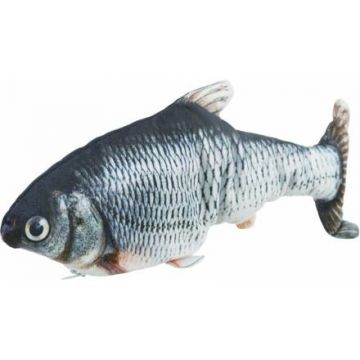 Ryba jako živá, mrskající se, s catnipem, látka, 3